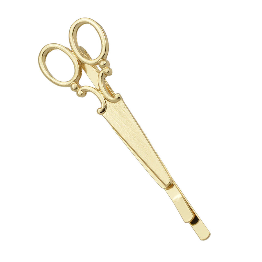 1pc Punk Gold Silver Scissors Hair Clips Barrette Women Fashion Hair Accessories-1