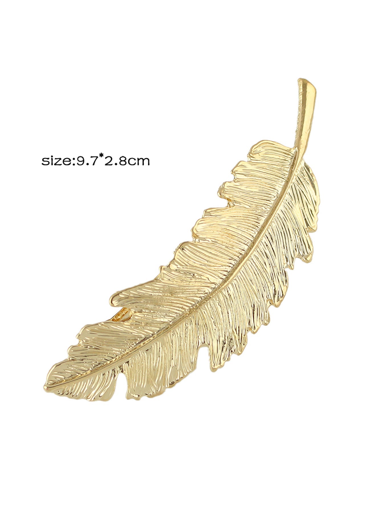 Hair Accessories Gold Silver Feather Metal Hairgrips Hair Clips Hair Barrettes-2