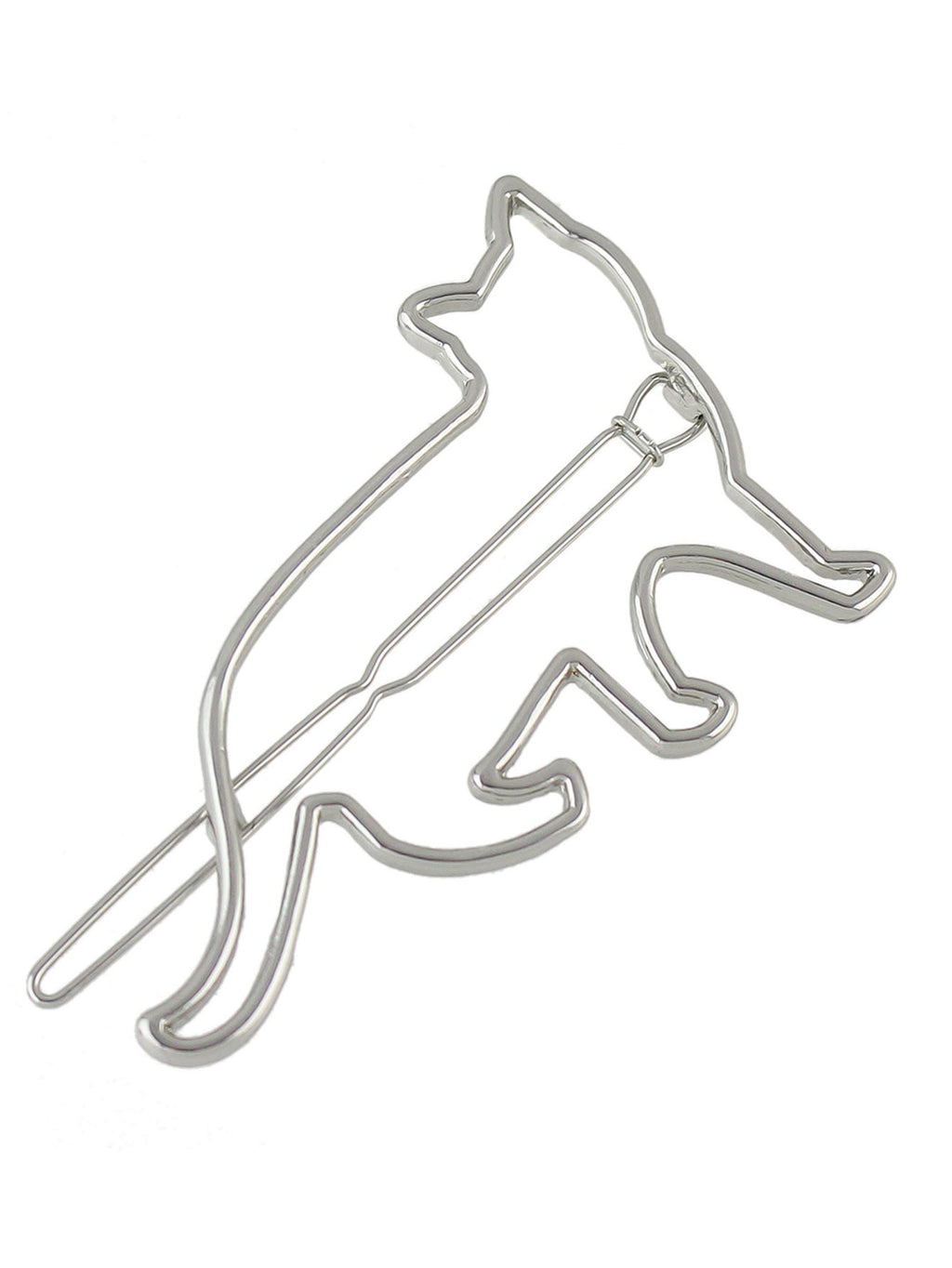 Hair Accessories Minimalist Gold Silver Metal Cat Hairgrips Hair Clips Hairpin-2