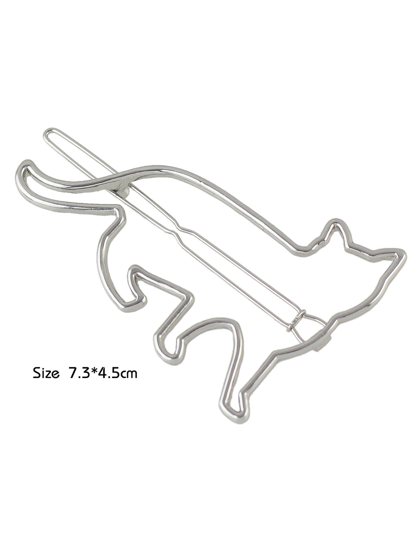 Hair Accessories Minimalist Gold Silver Metal Cat Hairgrips Hair Clips Hairpin-3