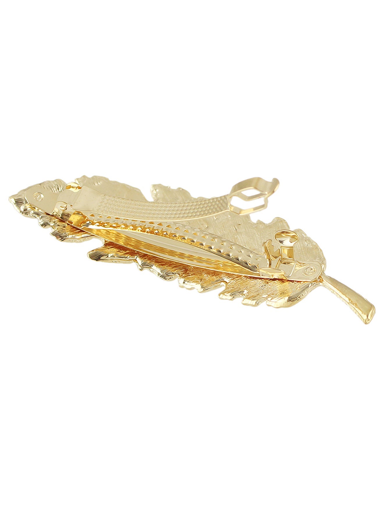 Hair Accessories Gold Silver Feather Metal Hairgrips Hair Clips Hair Barrettes-4